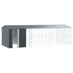 Vidaxl Ptičnik Antracit 860 x 310 x 247 cm Pocinkano jeklo