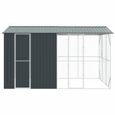 Vidaxl Ptičnik Antracit 430 x 310 x 247 cm Pocinkano jeklo