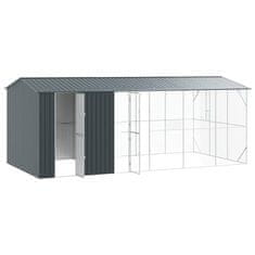 Vidaxl Ptičnik Antracit 645 x 310 x 247 cm Pocinkano jeklo