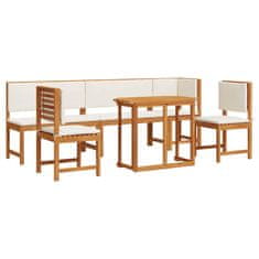 Vidaxl Vrtnik Bistro Set 6 pcs Rjava Trden akacijev les
