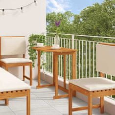 Vidaxl Vrtnik Bistro Set 6 pcs Rjava Trden akacijev les