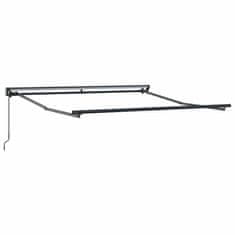 Vidaxl Okvir tende Antracit 3 x 2,5 m Braščen jeklo, aluminij