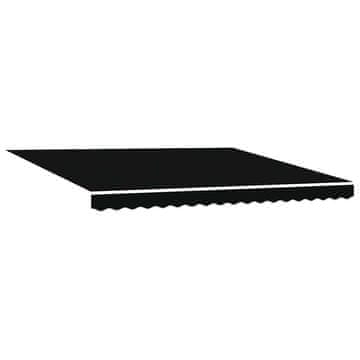 Vidaxl Nadomestno platno za tendo Črna 400 × 350 cm Platno