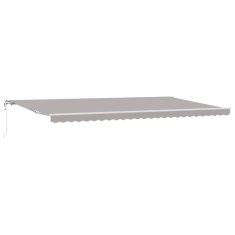 Vidaxl Retraktibilna tenda Svetlo siva 600 × 350 cm Svetlo siva