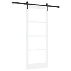 Vidaxl Drsna vrata ORKDAL Bela 86 x 211 cm Trden borov les