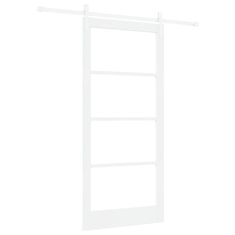 Vidaxl Drsna vrata ORKDAL Bela 93 x 202 cm Trden borov les