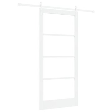 Vidaxl Drsna vrata ORKDAL Bela 93 x 202 cm Trden borov les