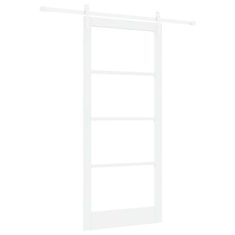 Vidaxl Drsna vrata ORKDAL Bela 93 x 211 cm Trden borov les