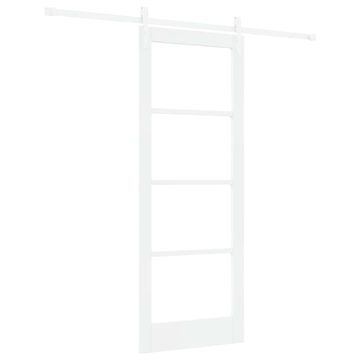 Vidaxl Notranja vrata ORKDAL Bela 78 x 202 cm Masivno borovo les