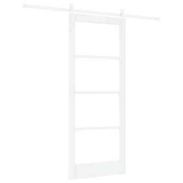 Vidaxl Notranja vrata ORKDAL Bela 83 x 202 cm Masivno borovo les