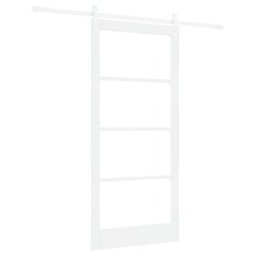 Vidaxl Drsna vrata ORKDAL Bela 93 x 202 cm Trden borov les