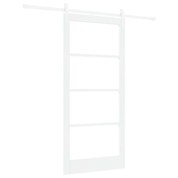 Vidaxl Drsna vrata ORKDAL Bela 93 x 202 cm Trden borov les