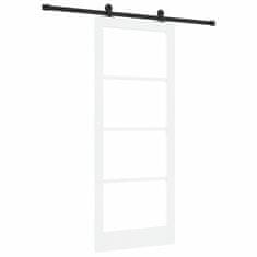 Vidaxl Drsna vrata ORKDAL Bela 86 x 211 cm Les in kovina