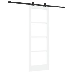 Vidaxl Drsna vrata ORKDAL Bela 73.5 x 198.5 cm Les in kovina