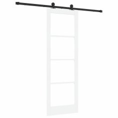 Vidaxl Drsna vrata ORKDAL Bela 73.5 x 211 cm Les in kovina