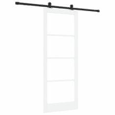 Vidaxl Drsna vrata ORKDAL Bela 83 x 211 cm Les in kovina