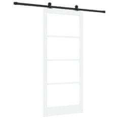 Vidaxl Drsna vrata ORKDAL Bela 93 x 211 cm Les in kovina