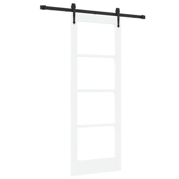 Vidaxl Drsna vrata ORKDAL Bela 73.5 x 198.5 cm Les in kovina