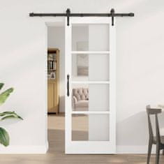 Vidaxl Drsna vrata &apos;ORKDAL&apos;bela 73.5x198.5 cm