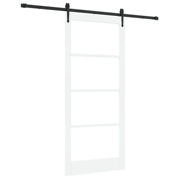 Vidaxl Drsna vrata ORKDAL Bela 93 x 211 cm Les in kovina