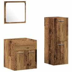 Vidaxl Komplet kopalniškega pohištva 3 pcs Star les 41 x 38.5 x 46 cm