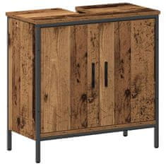 Vidaxl Komplet pohištva za kopalnico Drugo 2 pcs Rjava 60 x 30 x 60 cm