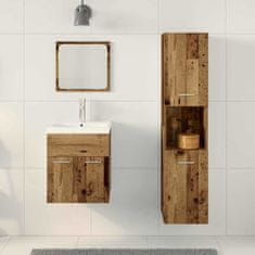 Vidaxl Komplet pohištva za kopalnico 4 pcs Star les 41 x 38.5 x 46 cm