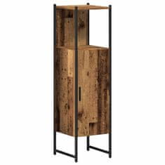 Vidaxl Komplet pohištva za kopalnico 3 pcs Rjava 33 x 33 x 120,5 cm