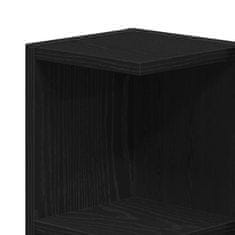 Vidaxl Komplet pohištva za kopalnico 3 pcs Črna 30 x 30 x 99.5 cm