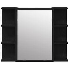 Vidaxl Komplet pohištva za kopalnico 3 pcs Črna 30 x 30 x 99.5 cm
