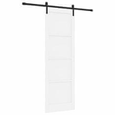 Vidaxl Drsna vrata Bela in črna 78 x 232 cm