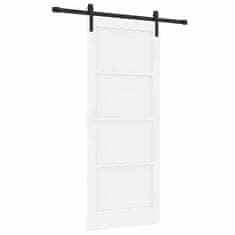 Vidaxl Drsna vrata Bela in črna 83 x 202 cm