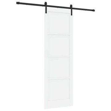 Vidaxl Drsna vrata Bela in črna 78 x 232 cm