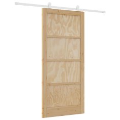 Vidaxl Drsna vrata ORKDAL Naravna in bela 93 x 202 cm