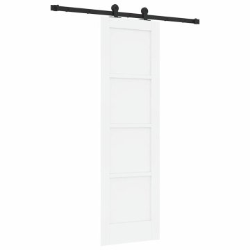 Vidaxl Drsna vrata ORKDAL Bela in črna 61 x 198.5 cm