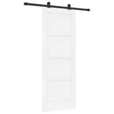 Vidaxl Drsna vrata ORKDAL Bela in črna 78 x 202 cm
