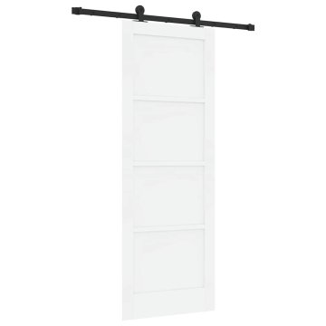 Vidaxl Drsna vrata ORKDAL Bela in črna 78 x 211 cm