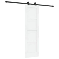 Vidaxl Drsna vrata ORKDAL Bela in črna 61 x 198.5 cm