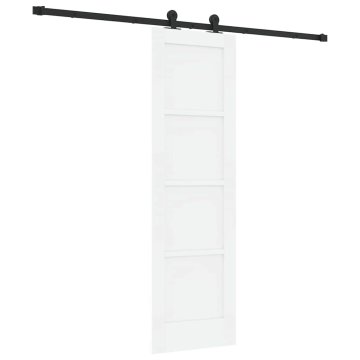 Vidaxl Drsna vrata ORKDAL Bela in črna 61 x 198.5 cm
