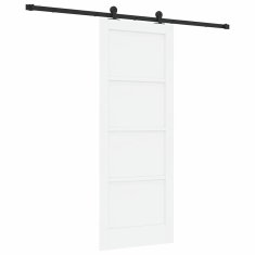 Vidaxl Drsna vrata ORKDAL Bela in črna 78 x 202 cm