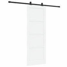 Vidaxl Drsna vrata ORKDAL Bela in črna 78 x 211 cm