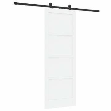 Vidaxl Drsna vrata ORKDAL Bela in črna 78 x 211 cm