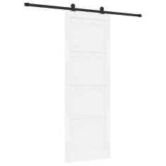 Vidaxl Drsna vrata ORKDAL Bela in črna 83 x 232 cm
