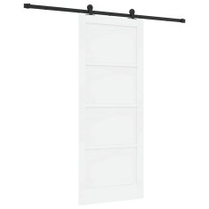 Vidaxl Drsna vrata ORKDAL Bela in črna 86 x 211 cm