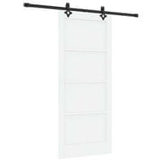 Vidaxl Drsna vrata Bela in črna 86 x 198,5 cm