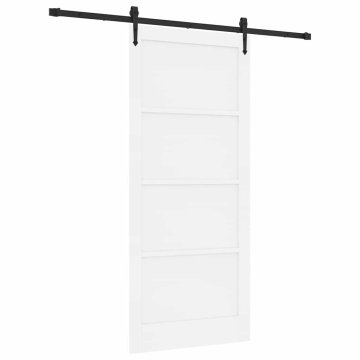 Vidaxl Drsna vrata Drugo ORKDAL Bela in črna 93 x 211 cm