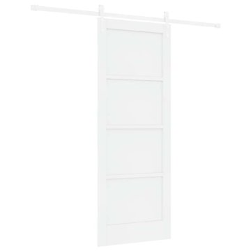 Vidaxl Drsna vrata Drugo ORKDAL Bela 78 x 202 cm