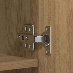 Vidaxl Omara za čevlje Rjava 80 x 35.5 x 180 cm Konstruiran les