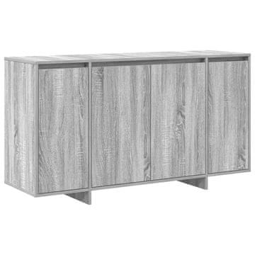 Vidaxl Strani šal Siva Sonoma 135 x 41 x 75 cm Konstruiran les