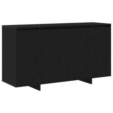 Vidaxl Strani šal Črna Orehovina 135 x 41 x 75 cm Konstruiran les